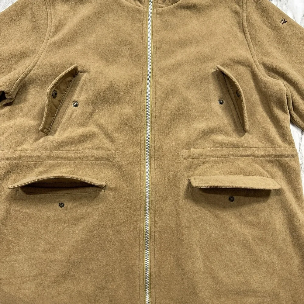 Uniqlo Undercover Full Zip Pocket Hoodie Sz XL (12) Boys Khaki (See Measurements